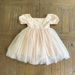 Charming Peach Kids Dress